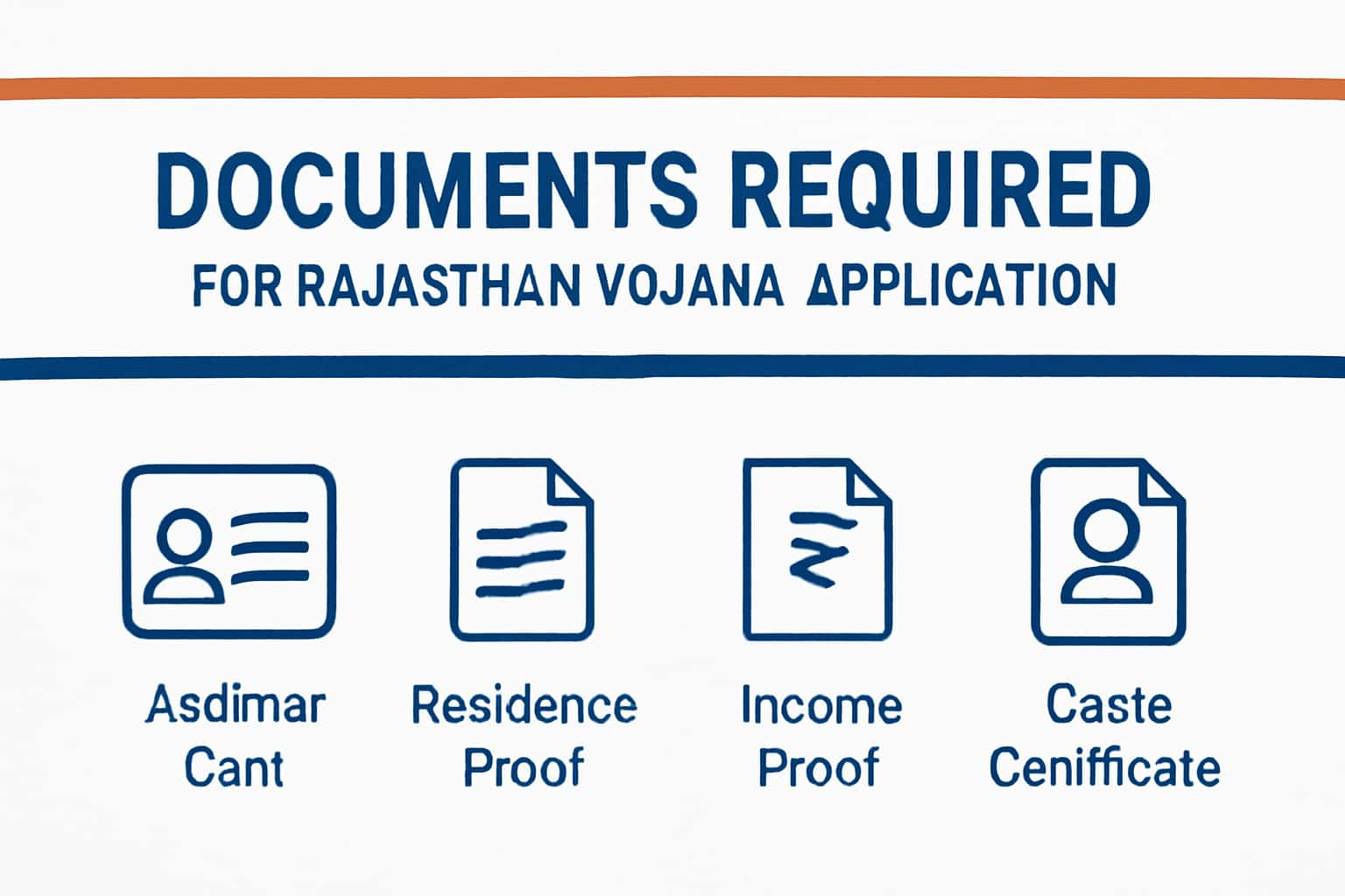 Documents Required for Rajasthan Yojana Application